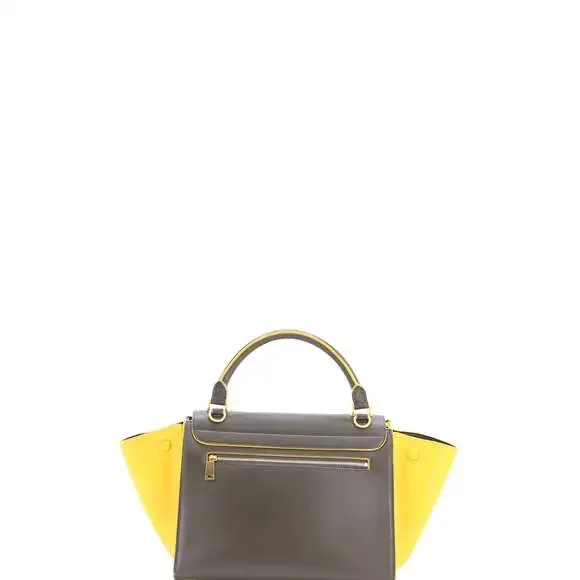 Celine Bicolor Trapeze Bag Leather #240800C61B - Picture 3 of 8